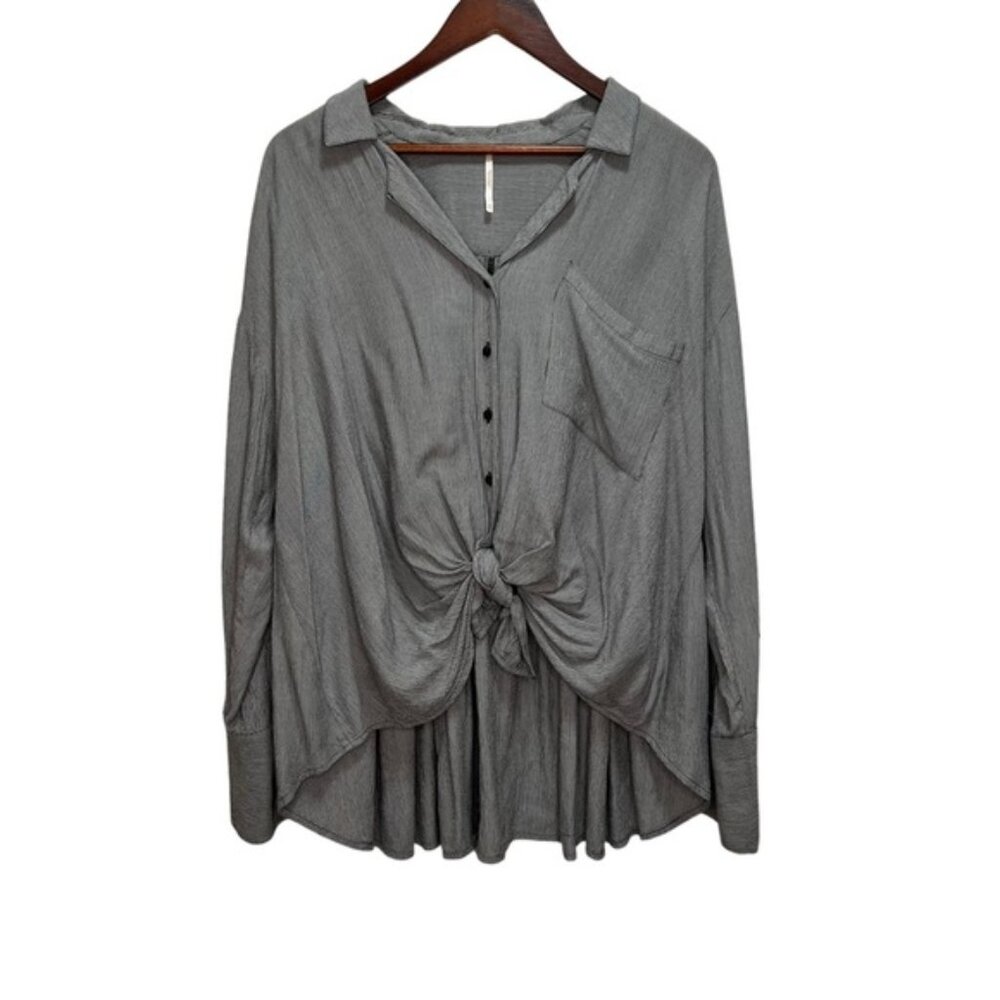 Free People Magic Breeze Shirt Size XS Oversized - Picture 3 of 12